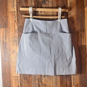 S.C. & Co. Skort Stripe Mini Skirt Women's Size‎ S Blue White